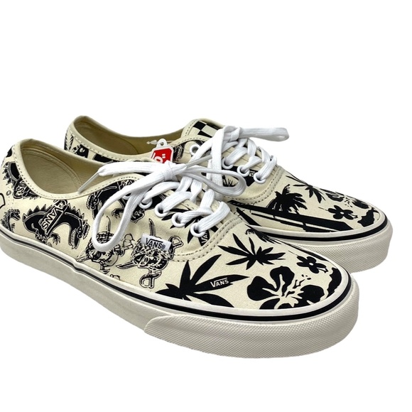 VANS Authentic Shoe Skate Low Top Sneakers Casual Men's White Canvas ALSU01654 - Picture 6 of 9